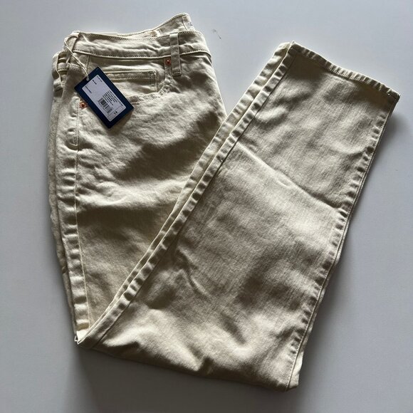 Universal Thread Women's High-Rise 90's Slim Straight Jeans White Size 14 - Picture 7 of 10